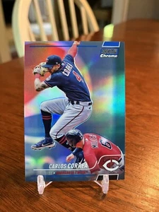 2022 Stadium Club Chrome Carlos Correa Minnesota Twins #/199 Blue Refractor #137 - Bild 1 von 7