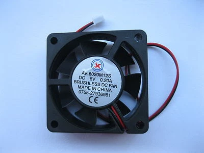 1 pc Brushless DC Cooling Fan 7 Blade 5V 60x60x20mm 6020S 2 Wire Sleeve Bearing - Image 1 of 3