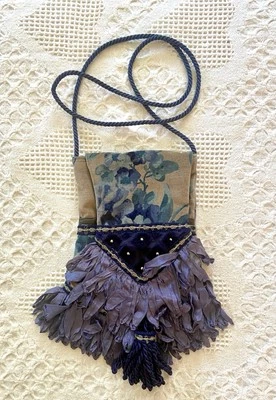 Cartera Tapiz Bohemio Hecho a Mano Flecos Gitano Encaje Boho Bandolera Steampunk  Foto 1 de 4