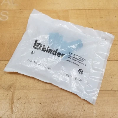 Binder 713-99-0430-00-04 Sensor/Actuator Connector, Right Angle, Female, M12 - Image 1 of 4