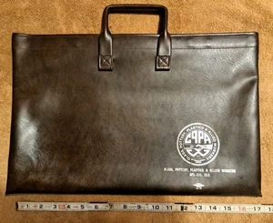 Vintage GPPAW International Union Glaskeramik Kunststoff alliierte Arbeiter Aktentasche - Bild 1 von 7