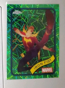 2025 Topps Cromo Marvel Hulk Green Lazer Refractor Puño de Hierro #137 - Imagen 1 de 1