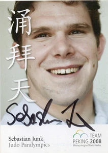 Sebastian Junk (Judo Paralympics, Bronze 2004), sign. AK - Bild 1 von 1