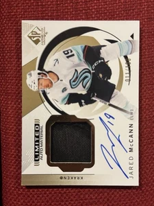 Jared McCann 2024-25 UD SP Authentic Limited Material Auto Patch Card #011/100 - Picture 1 of 2