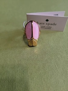 KATE SPADE NY LOVE BUGS JADEKÄFER STATEMENT-RING IN ROUGE PINK. Gr. 8 Neu mit Etikett - Bild 1 von 10