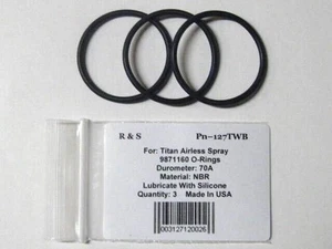 3 Compatible Titan O-Rings, Number 9871160 / R&S 127TWB - Picture 1 of 2