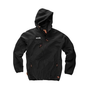 Scruffs Giacca da Lavoro Softshell Tradesman Nera Due Strati Tessuto Fodera Pile - Foto 1 di 2