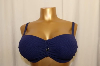 CYELL Vario Bandeau Bikini-Top TOP PADDED WIRED Island navy jaquard blau 40F NEU - Bild 1 von 3