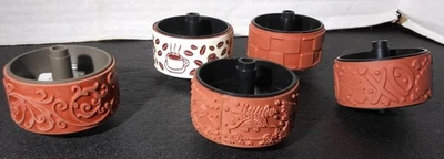 Lote de 5 ruedas de estampación de rodillos alrededor de estampación de goma Foto 1 de 4