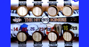 2022 LEAF LUMBER ULTRA RARE 2/25 THE HIT KINGS OF 1972 RARE 8 PCS BAT RELIC - Bild 1 von 5