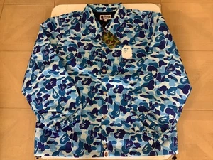 Authentic a bathing ape bape abc camo coach jacket blue XL new - Picture 1 of 8