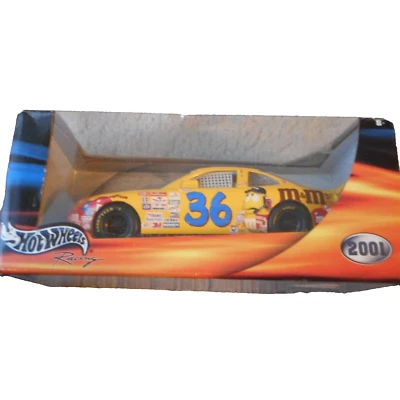 Hot Wheels Racing 1:24 Scale M&M's #36 Ken Schrader Pontiac NASCAR 2001 NEW! - Image 1 of 4
