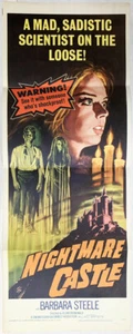Nightmare Castle Original Insert Poster 1965 Horror  - Bild 1 von 1