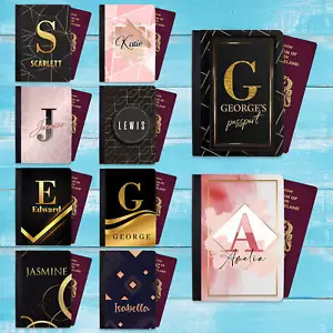 Abstract Design Passport Cover Holder Personalised Any Name Gift Holiday 17 - Picture 1 of 23