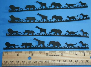 5 adornos de papel troquelado SAFARI ANIMAL EDGE - Imagen 1 de 21