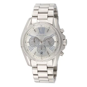 Michael Kors MK6537 Bradshaw Crystal Chronograph Stainless Steel Womens Watch - Picture 1 of 4