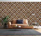 3D Brown Style K3072 Wallpaper Mural Self-Adhesive Removable Sticker Luna