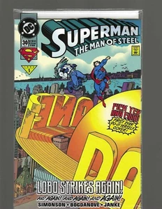 Superman: The Man of Steel #3 (DC, 1994) NM+ 9.6/9.8, Lobo Strikes Again, Bagged - Picture 1 of 2
