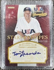 2013 Panini Stars & Stripes Tommy Lasorda USA Champions Auto #/250 SP Manager