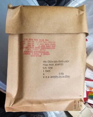 RARE *SEALED Graflex Film Pack Adapter No 1234 US SIGNAL CORPS - Image 1 of 4