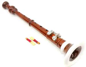 DEURA Brand BOMBARD OBOE Rosewood Flute Chanter WITH 2 REEDS - Picture 1 of 3