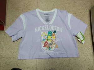 Nwt Nickelodeon Womens Juniors T Shirt Nickelodeon University 1990's Lt... - Picture 1 of 1