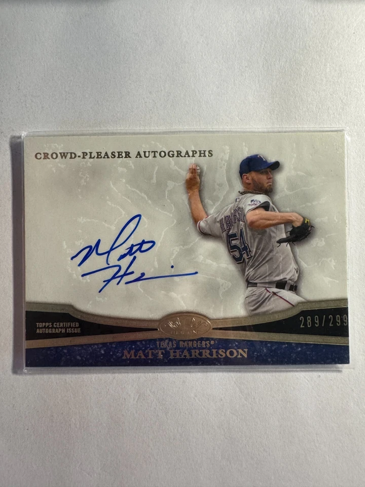 K250,978 -  2013 Topps Tier One Crowd Pleaser Auto #MH1 Matt Harrison #/299 - Image 1 of 1