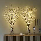 LITBLOOM Lighted Brown Willow Branches with Timer and Dimmer 2 Sets Tree Branch