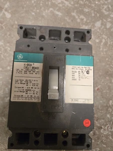 GE 70Amp 3P HI-Break Circuit Breaker - Picture 1 of 4