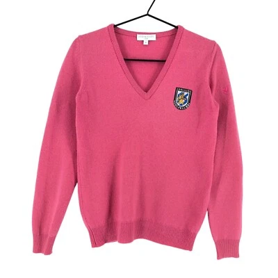 Suéter Jersey Vintage LYLE & SCOTT Cuello en V 100% Lana Mujer Talla S Foto 1 de 4