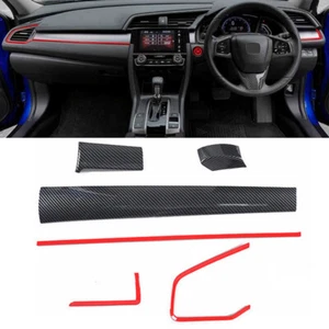 For Honda Civic 10th Gen 2016-2021 1Pc RHD Front Center Dashboard Cover Trims - Picture 1 of 13