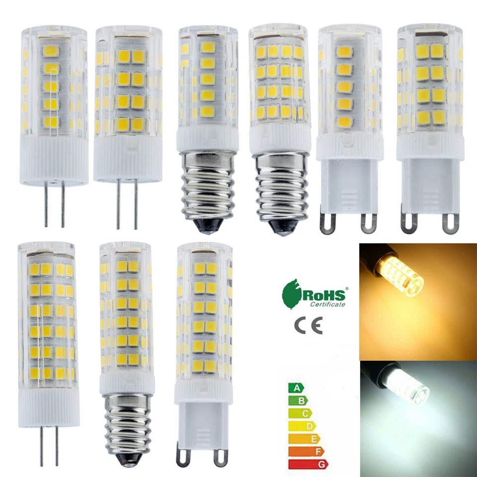 Ceramics LED Corn Bulb G4 G9 E14 5W 8W 12W Capsule Crystal Light 220V Lamp SS-CA - Image 1 of 4