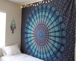 Indisch Wandteppich Wandbehang Tischdecke Indien Mandala Strandtuch Wandtuch - Bild 1 von 25