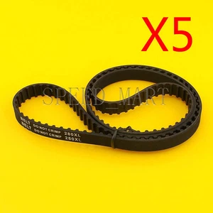 5 piezas cinturón de distribución 280XL037 140 dientes negro engranado cinturón engranado de goma 10 mm de ancho - Imagen 1 de 1