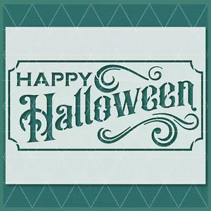 Halloween Stencil – Spooky, Scary, Ghost, Pumpkin, Witch, Haunted, Gothic Decor - Picture 1 of 5