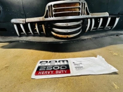 07-12 RAM 2500 HEAVY DUTY DOOR EMBLEM NAMEPLATE BADGE OEM NEW MOPAR 55372616AC - Image 1 of 3