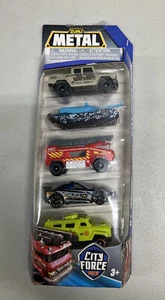 Zuru Metal Machines 5 Pack. City Force Pack. Diecast 1:64 Scale Brand New in Box - Picture 1 of 3