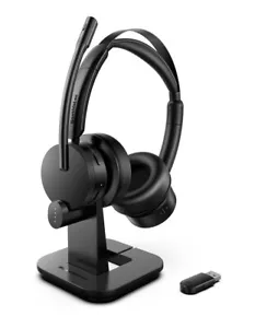 Soothielec Wireless Headset, V5.2 Bluetooth Headset with Noise Canceling NEW - Picture 1 of 6