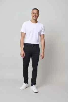 Pantalones de mezclilla Blend Jet Slim Fit W33 L32 Multiflex negros PVP £60 Foto 1 de 3