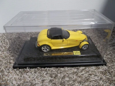 Anson 1/18 Yellow Plymouth Prowler Diecast Model Car with display case - Image 1 of 3