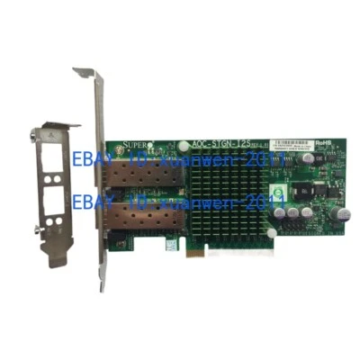 Supermicro AOC-STGN-i2S  Dual Port 10G SFP+ Intel 82599 X520-DA2 Network Adapter - Image 1 of 3