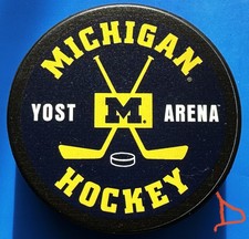 University Of Michigan Wolverines (Yost Arena) Royal Blue Souvenir Puck