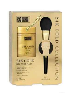 Global Beauty Care Premium Gold/Charcoal Gel Masks with Applicator 5 Oz, Collect - Picture 1 of 2