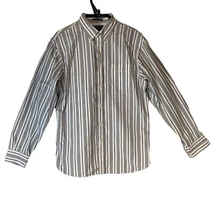 Lands End San Rigger Oxford Hombre Rayas Abotonadas Mangas Largas Talla M 15-15. - Imagen 1 de 17
