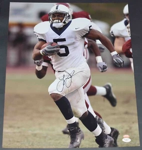 LARRY JOHNSON AUTOGRAPHED PENN STATE NITTANY LIONS 16x20 PHOTO JSA - Picture 1 of 1