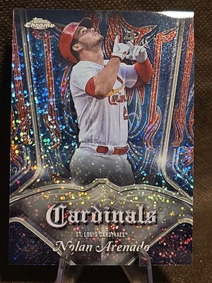 2022 Topps Chrome Pinstriped Insert  NOLAN ARENADO #P-4 St. Louis Cardinals - Image 1 of 2