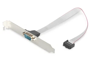 DIGITUS Seriell-Port Slotblech - Adapter-Kabel - IDC 10-Pin zu D-Sub 9 - Buchse - Bild 1 von 5