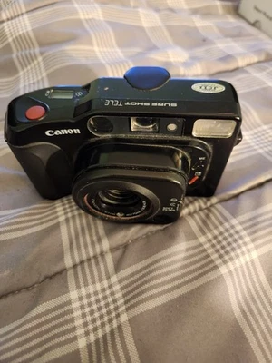 Canon Sure Shot Tele 35mm Film Camera 40/70mm Lens Compact Point & Shoot - Image 1 of 4