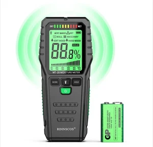 Pinless Moisture Meter for Walls, Wood Moisture Meter for Lumber, Floor Water - Picture 1 of 12