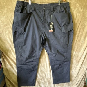 Free Soldier Tactical Cargo Hose Herren 46 Camouflage Schwarz Ripstop Outdoor Wandern Neu mit Etikett - Bild 1 von 6